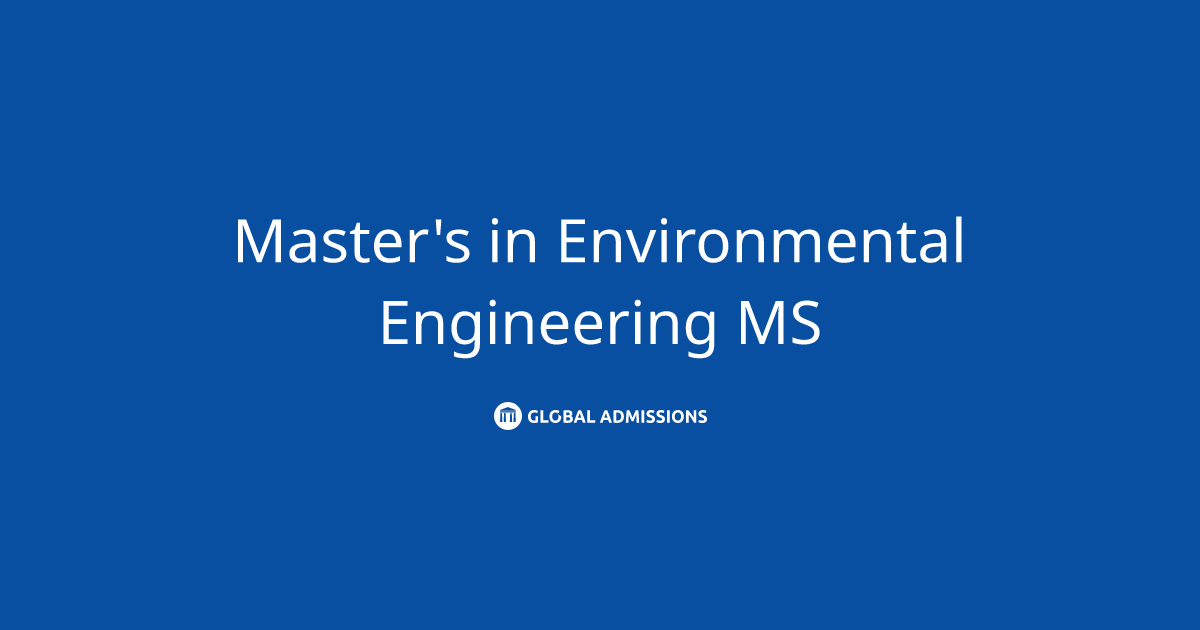 Master's in Environmental Engineering MS at University of Cincinnati